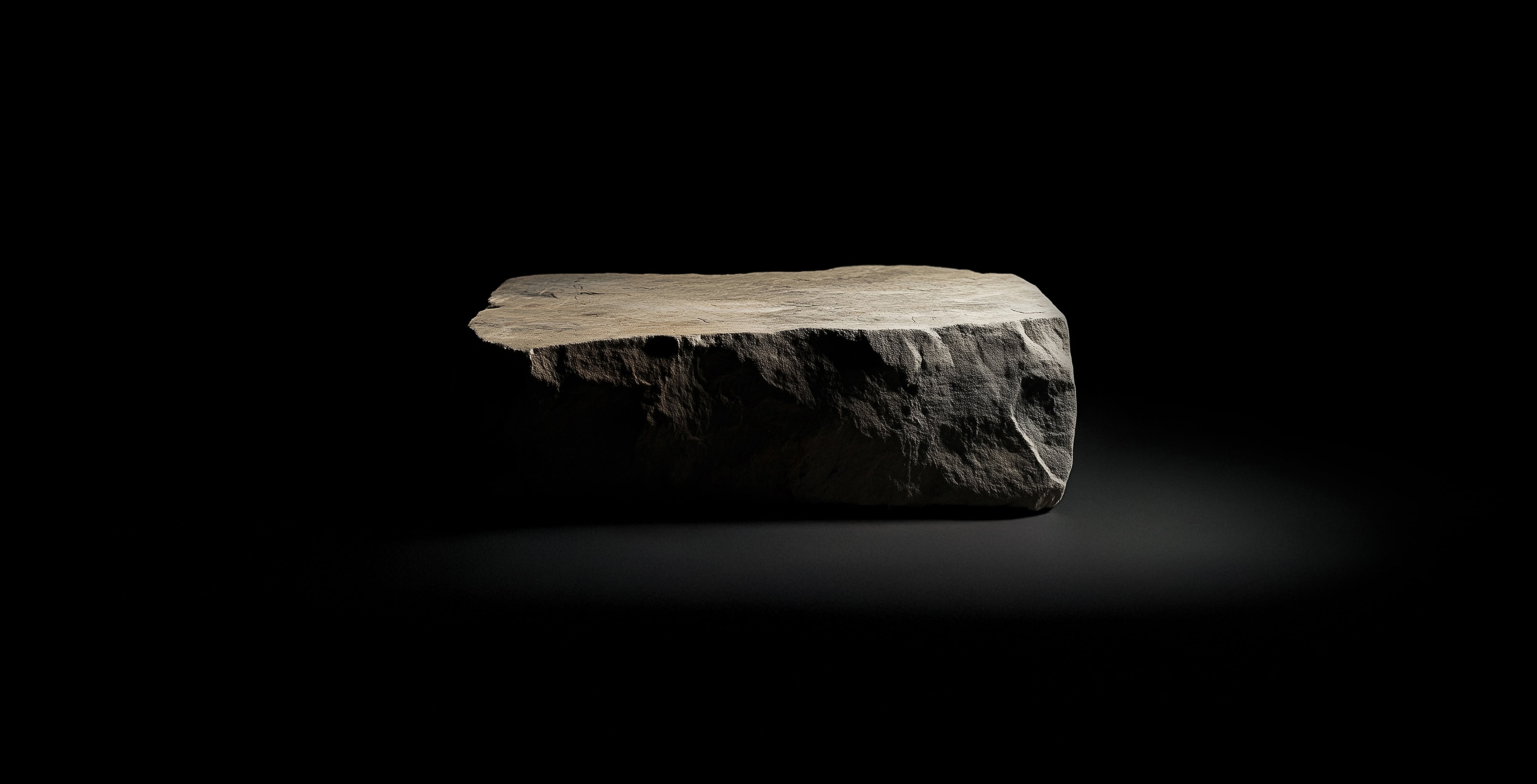 Abstract background illustration with layered stone textures for the Fey portfolio hero section.