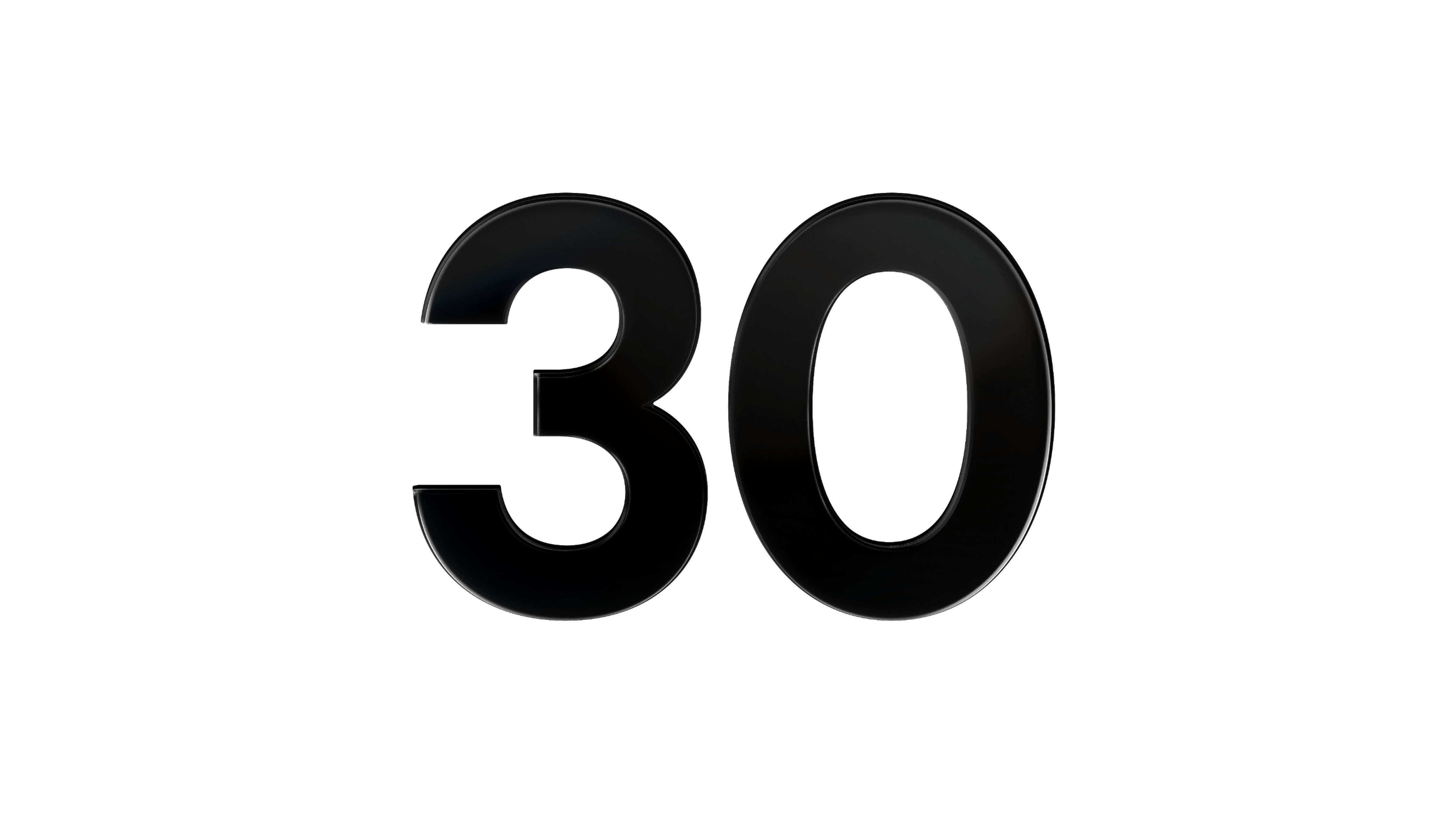 Illustration of a stylized number 30, representing Fey's pricing.